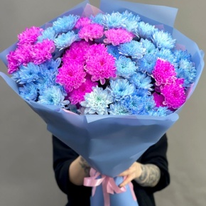 Букет "Матильда" из 15 кустовых хризантем в Реутове