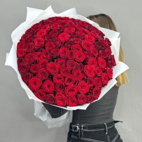 Букет 101 красная роза (60 см) в Реутове