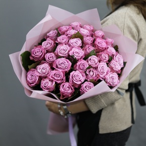 Букет из 35 малиновых роз Меритим (50 см) в Реутове