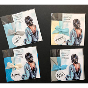 Открытка набор №6 "Самый красивый наряд для женщины-это счастье!" в Реутове