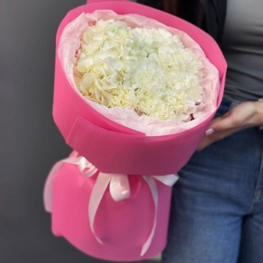 Букет "Гламур" из гортензии и диантусов в Реутове