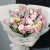 Букет "Крем сода" из роз, эустом и хамелациума в Реутове Букет "Крем сода" из роз, эустом и хамелациума в Реутове