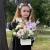 Композиция с георгинами на 1 сентября в белом ящике в Реутове