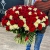 Букет 151 роза красный и белый микс (60 см) в Реутове