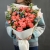 Букет "Фортуна" из коралловых роз и оксипеталума в Реутове