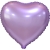 Сердце сиреневое фольгированный шар с гелием (45 см) в Реутове