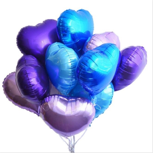 Сердце сиреневое фольгированный шар с гелием (45 см) в Реутове