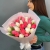 Букет из 25 кораллово-белых тюльпанов в Реутове