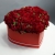 Композиция в коробке "Красное сердце" из пионовидной кустовой розы в Реутове