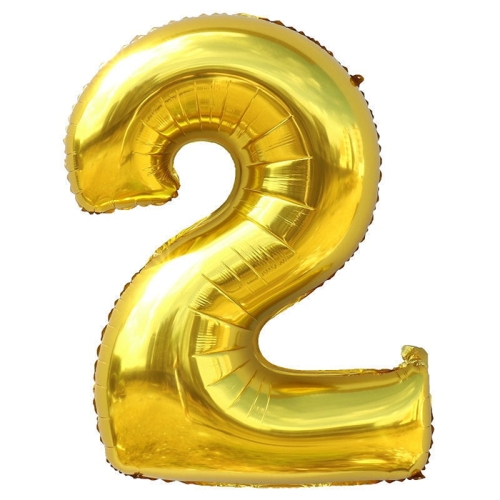 Шар гелиевый цифра 2 (40х102 см) в Реутове