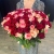 Букет 151 роза красный микс (50 см) в Реутове